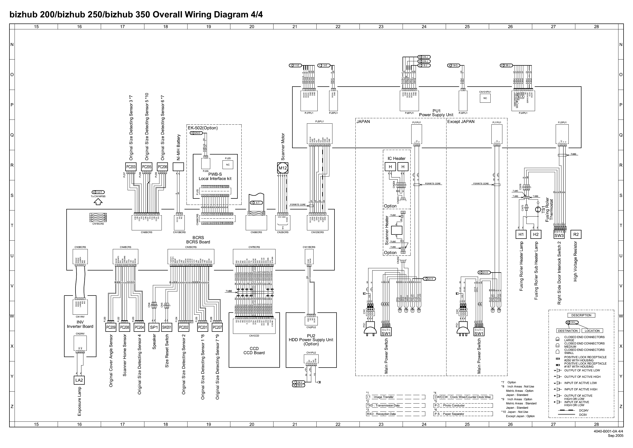 Konica-Minolta bizhub 200 250 350 Circuit Diagram-4
